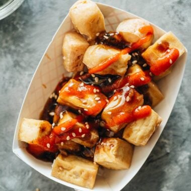 Crispy Tofu with Garlic Sauce