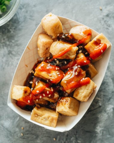 Crispy Tofu with Garlic Sauce