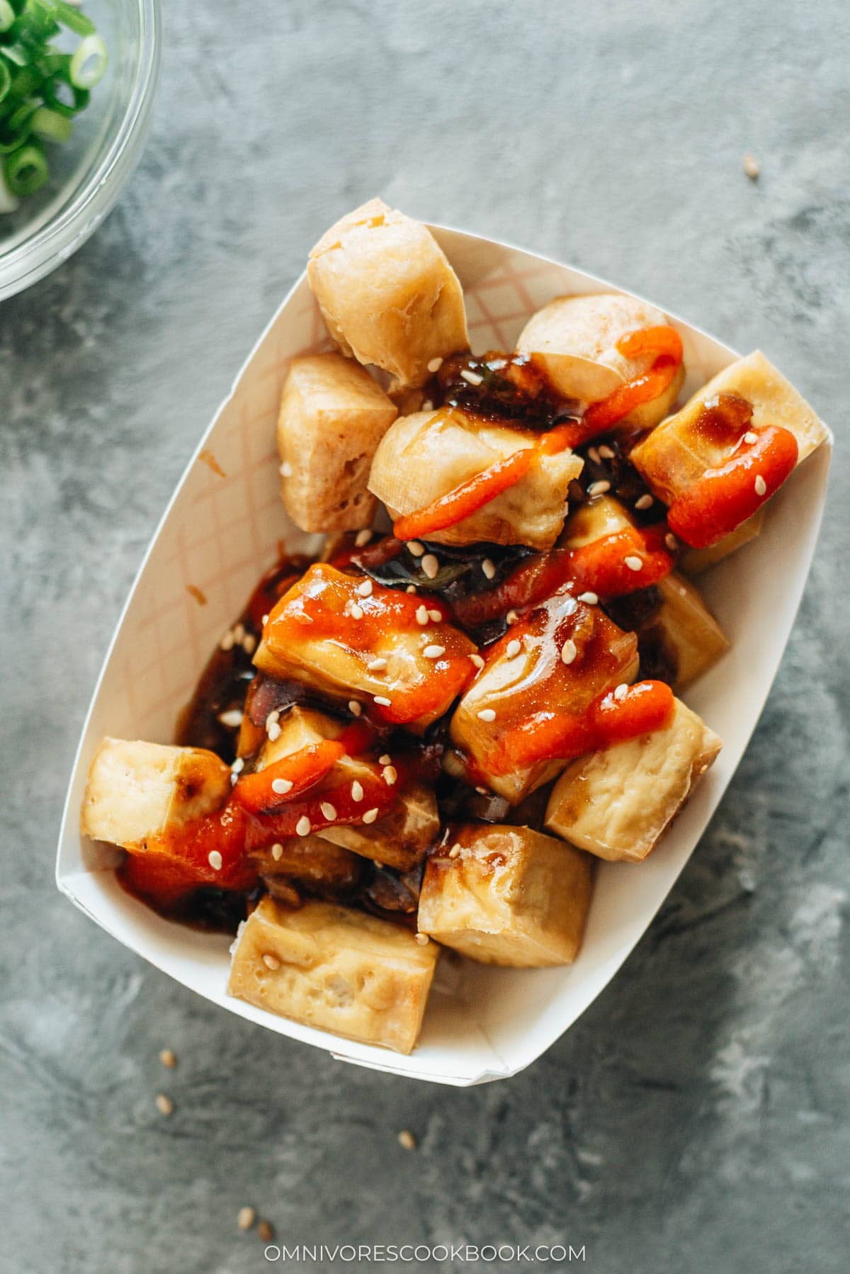 Crispy Tofu with Garlic Sauce