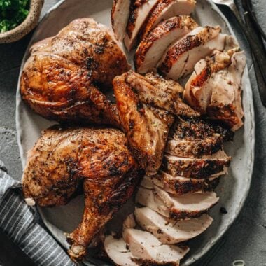 Sichuan roasted whole chicken with crispy skin