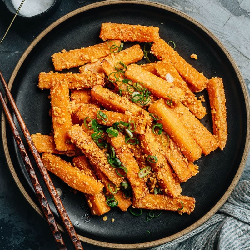 Crispy Fried Pumpkin with Salted Egg Yolk