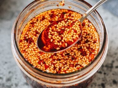 spoonful of chili oil