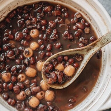 Traditional Chinese red bean soup