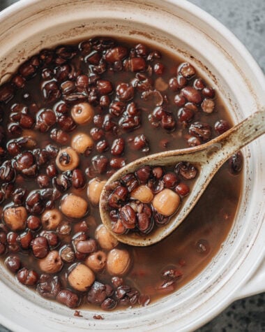Traditional Chinese red bean soup