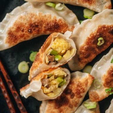 Egg and Pepper Dumplings (鸡蛋青椒饺子)